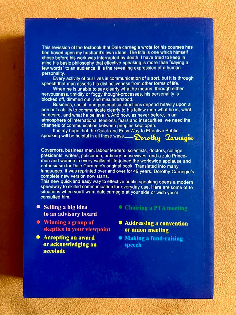 The Quick and Easy Way to Effective Public Speaking