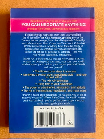 You Can Negotiate Anything