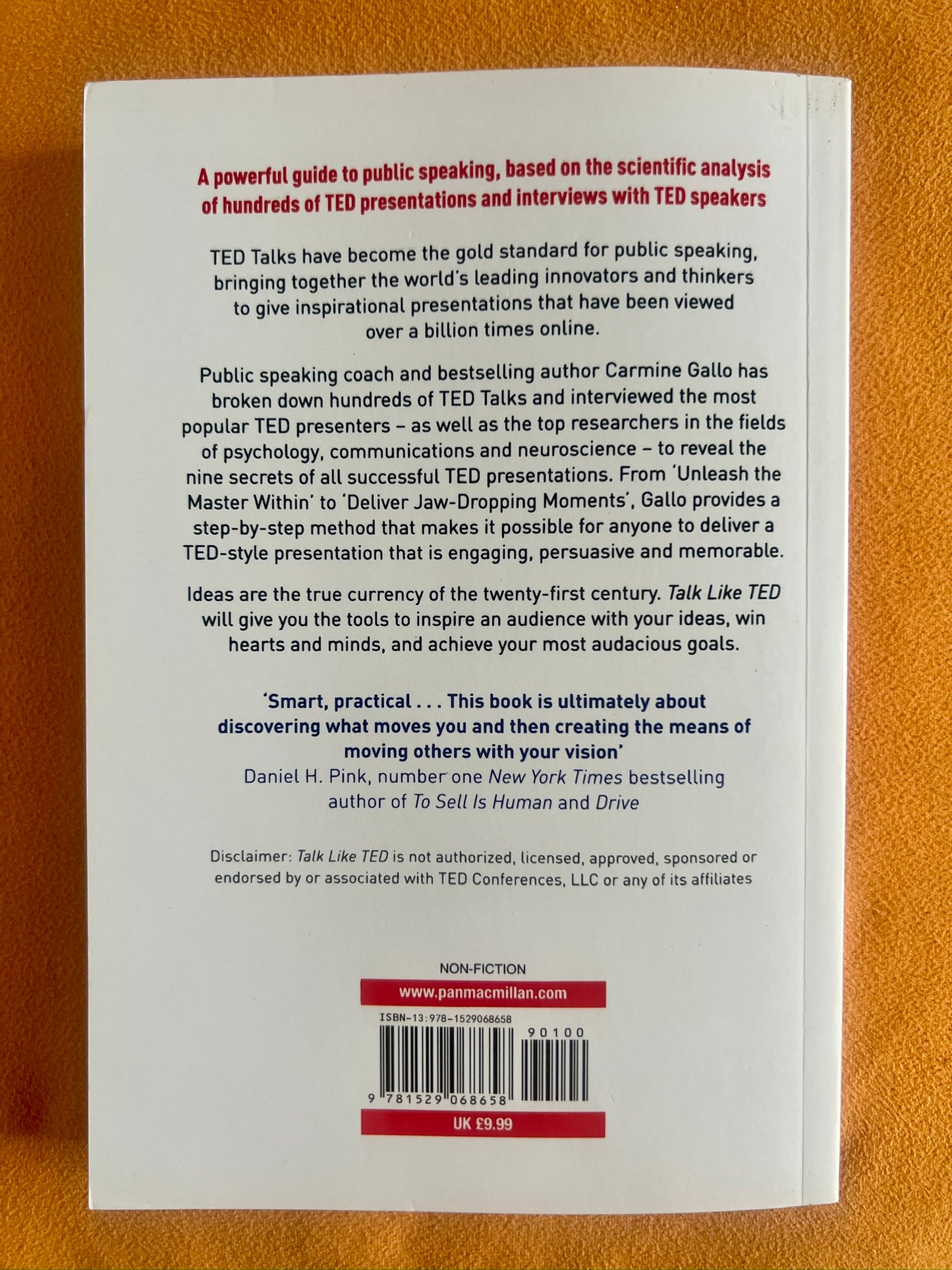 Talk Like TED: 9 Public Speaking Secrets of the World's Top Minds