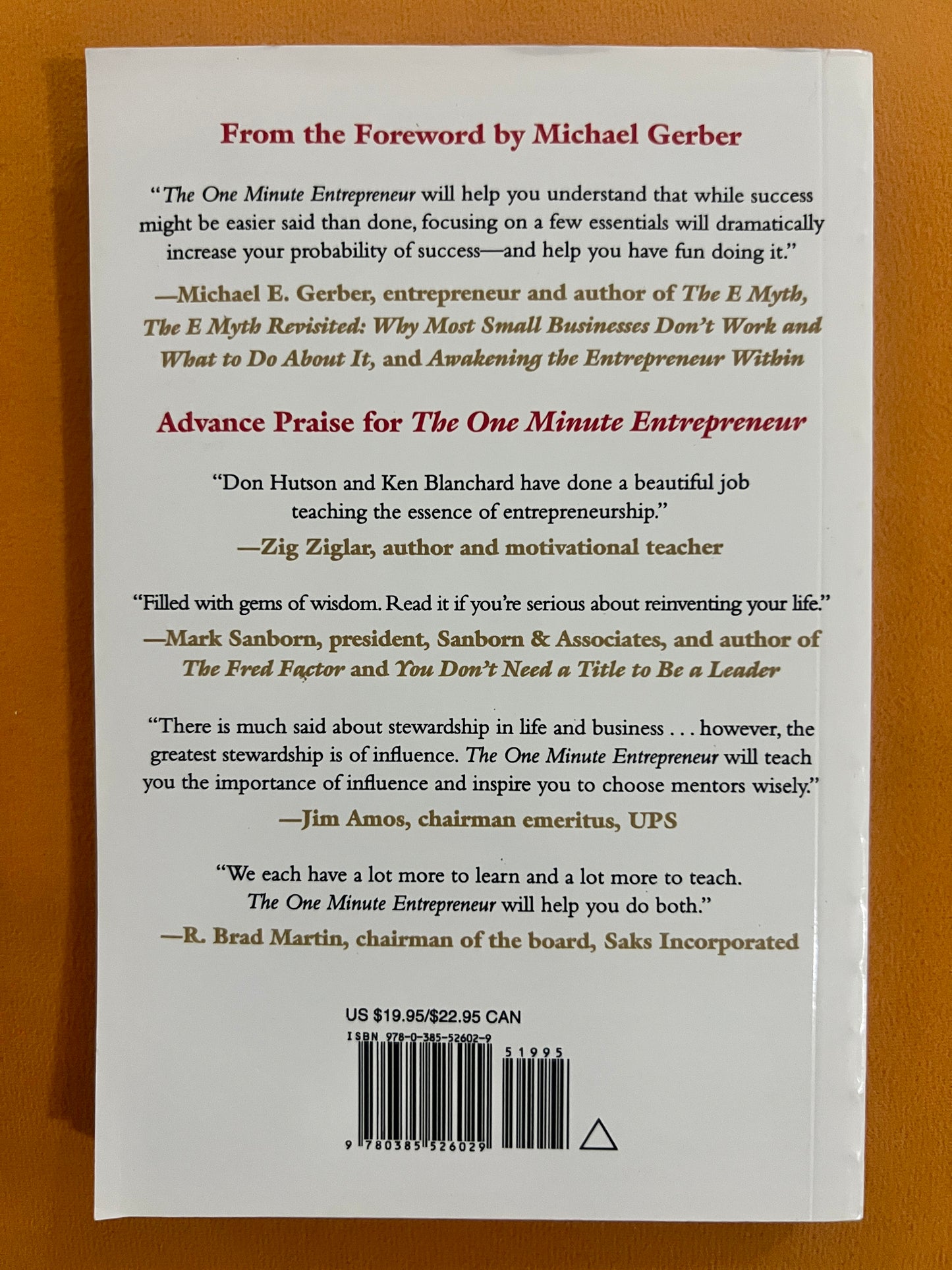 The One Minute Entrepreneur