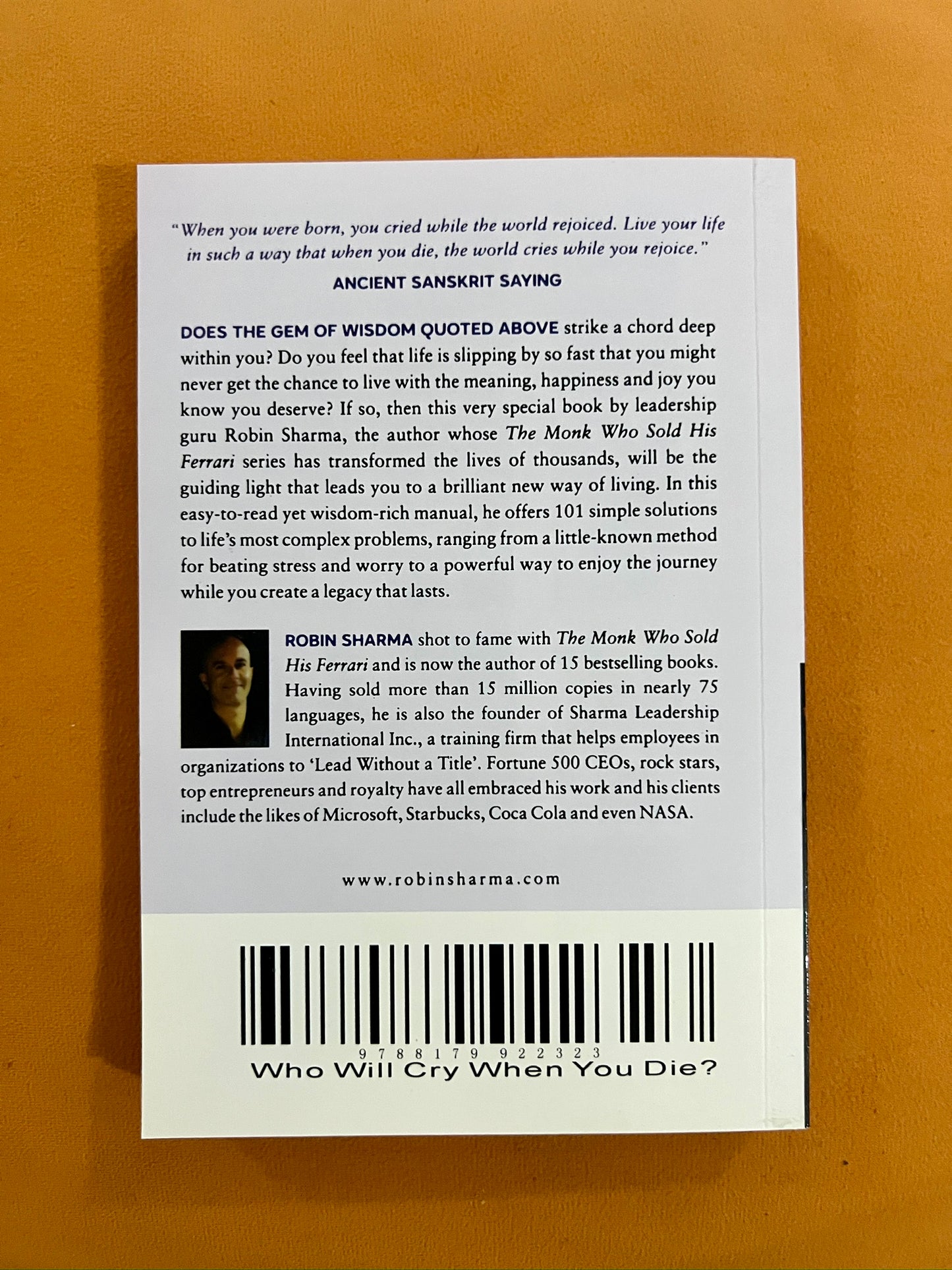 Who Will Cry When You Die