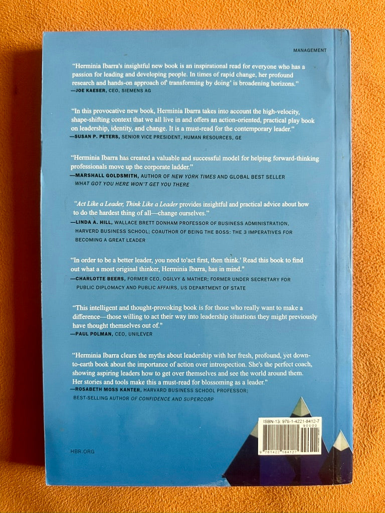 Act Like A Leader, Think Like A Leader