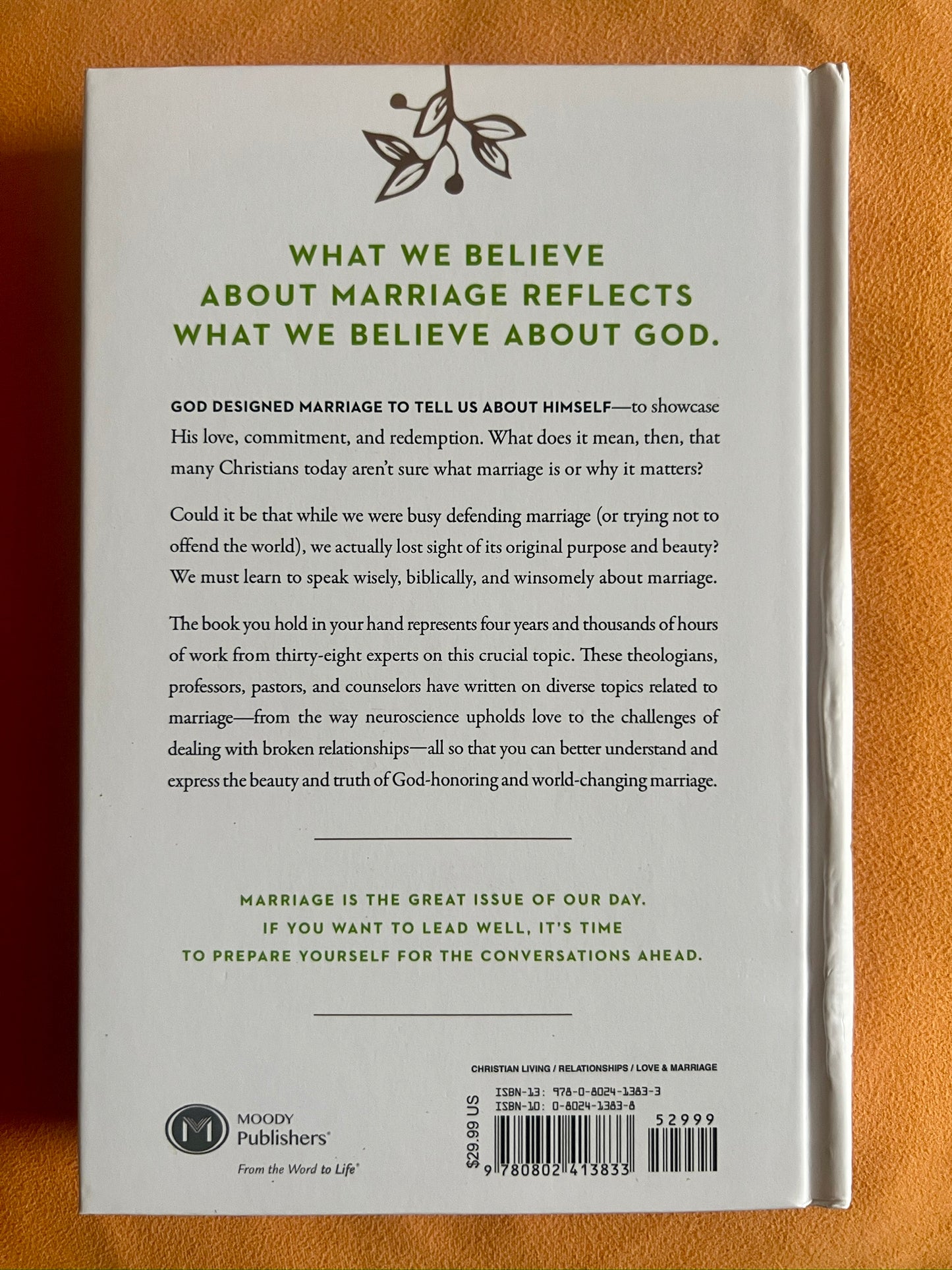 Marriage: It's Foundation, Theology, and Mission in a Changing World