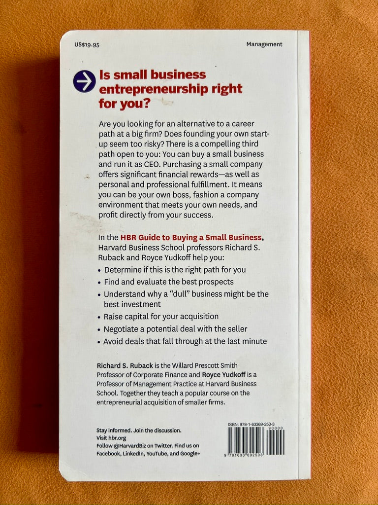 HBR Guide to Buying a Small Business