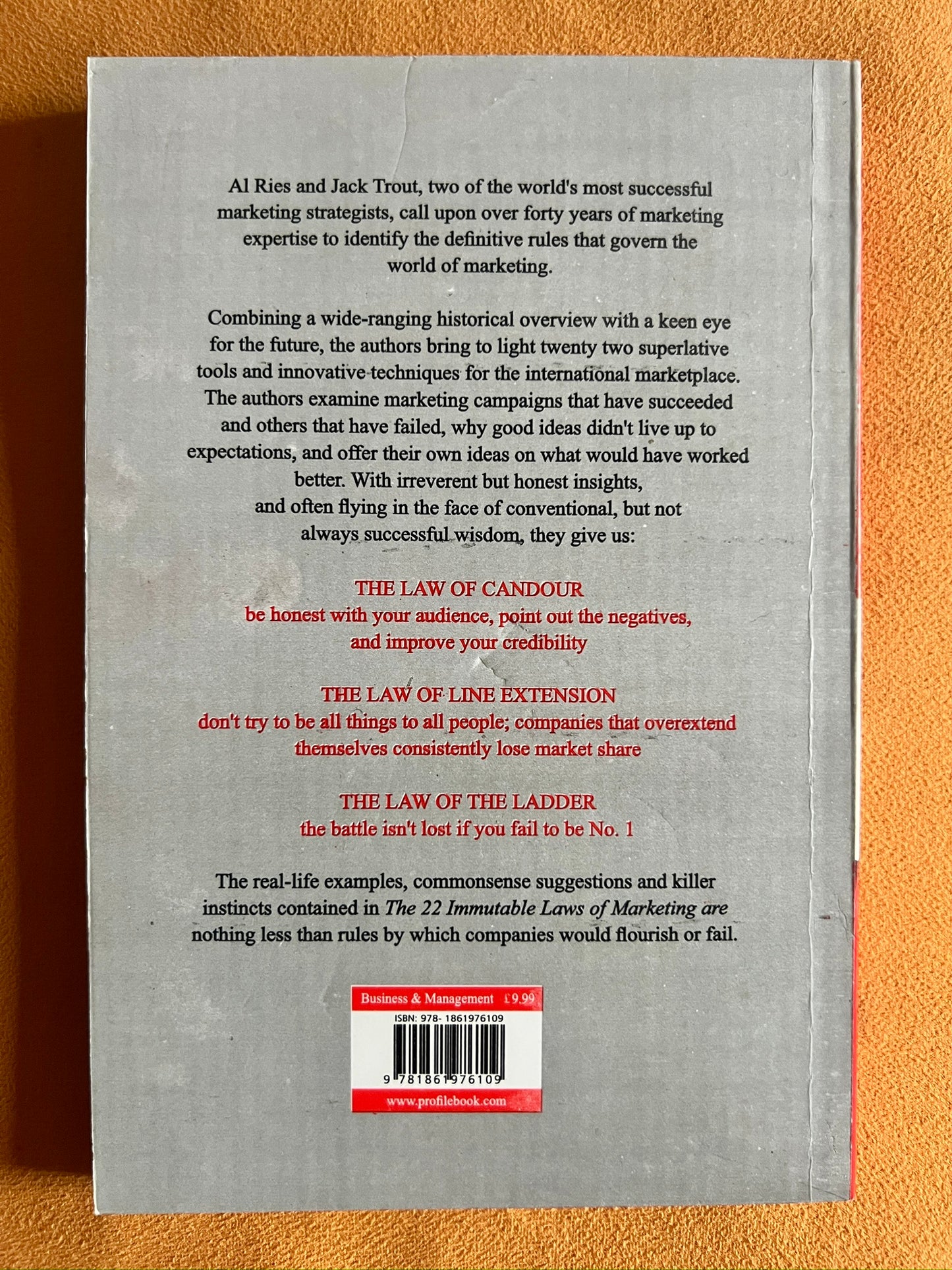 The 22 Immutable Laws of Marketing
