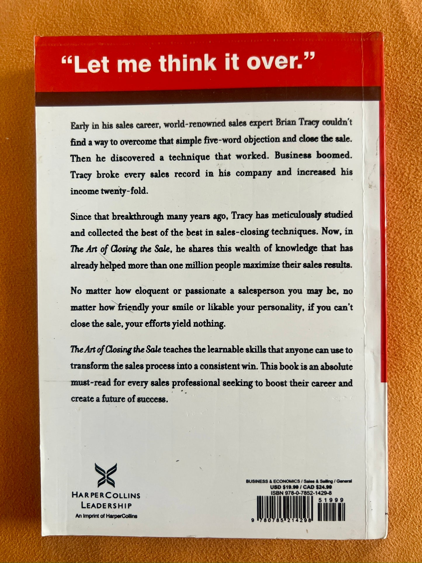 The Art of Closing the Sale