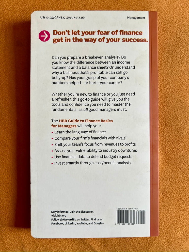 HBR Guide to Finance Basics for Managers