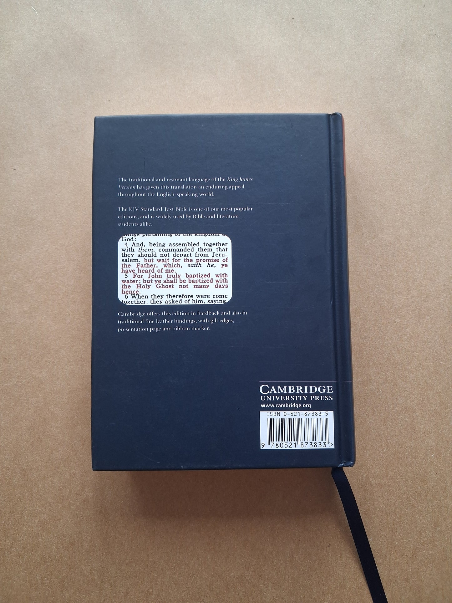 Cambridge Holy Bible King James Version (Small)