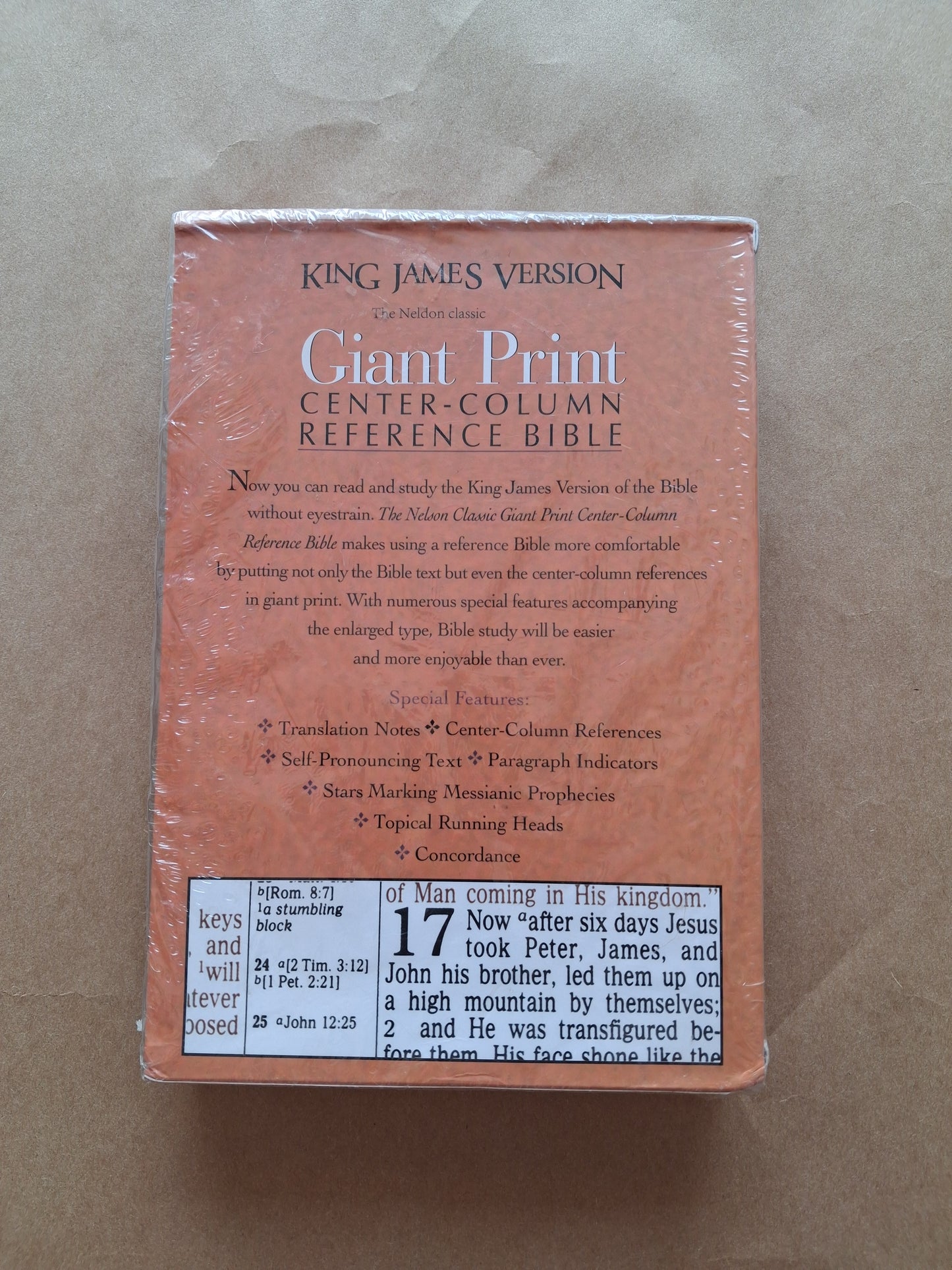KJV Giant Print Center-Column Reference Bible